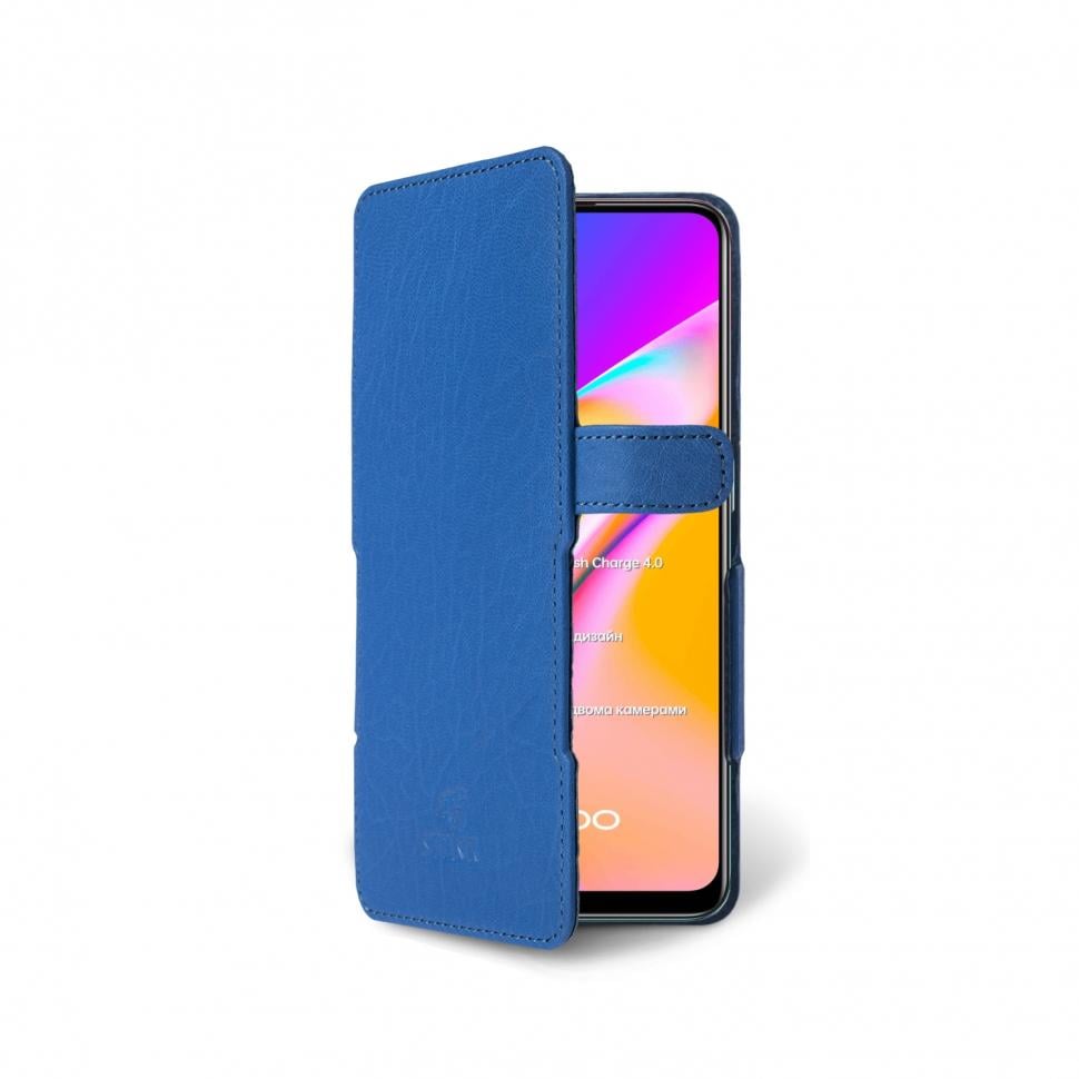 Чехол книжка Stenk Prime для OPPO Reno5 Lite Ярко-синий (68882)