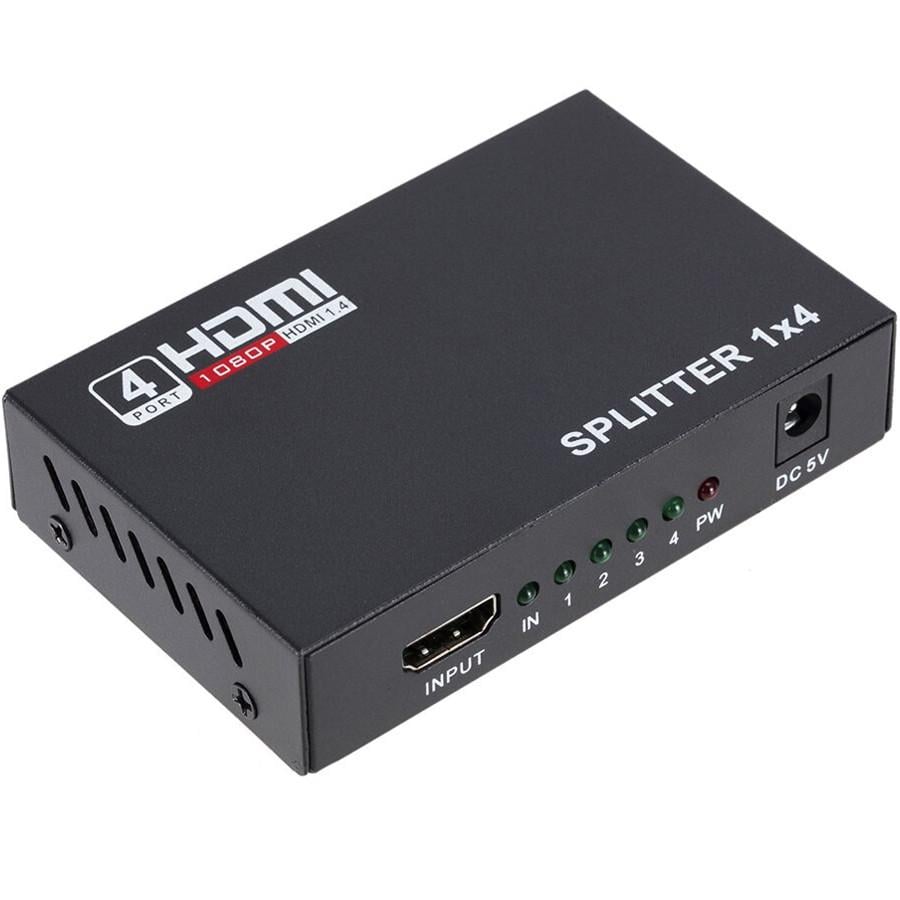 Розгалужувач активний HDMI U&P Splitter 1в4 Black (WAZ-FHD14-BK)