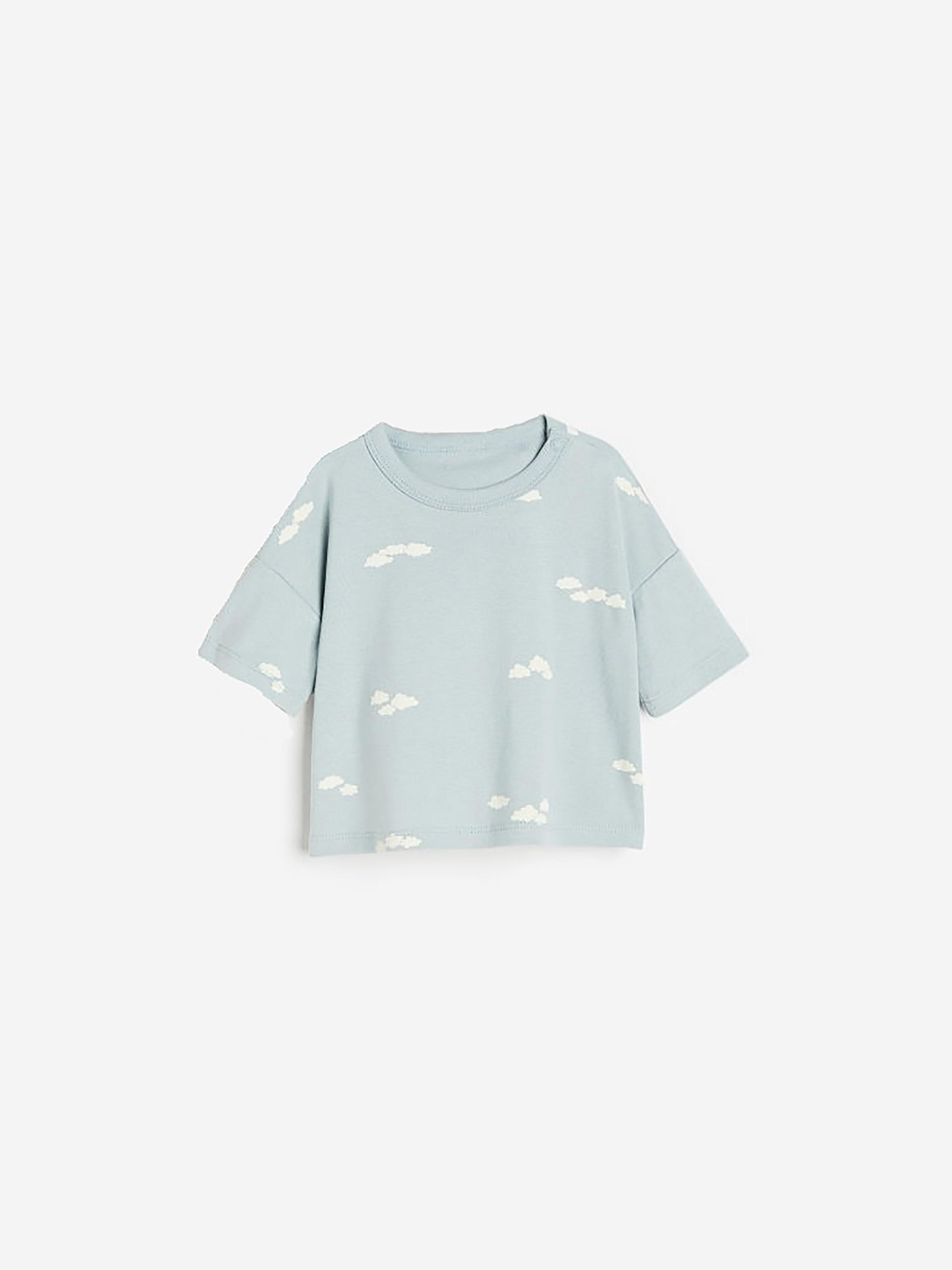 Футболка H&M 74 см Блакитний (A18121127618)