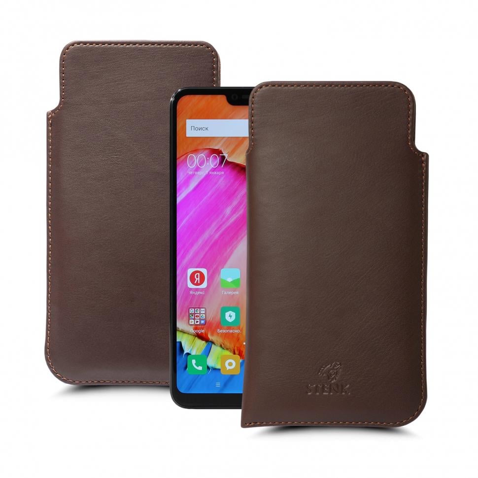Футляр Stenk Elegance для Xiaomi Mi 8 Lite Коричневый (62455)