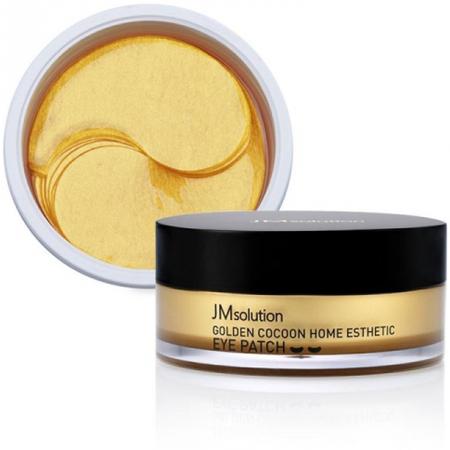 Патчи гидрогелевые с шелком и золотом JMsolution Golden Cocoon Home Esthetic Eye Patch 60 шт. - фото 2