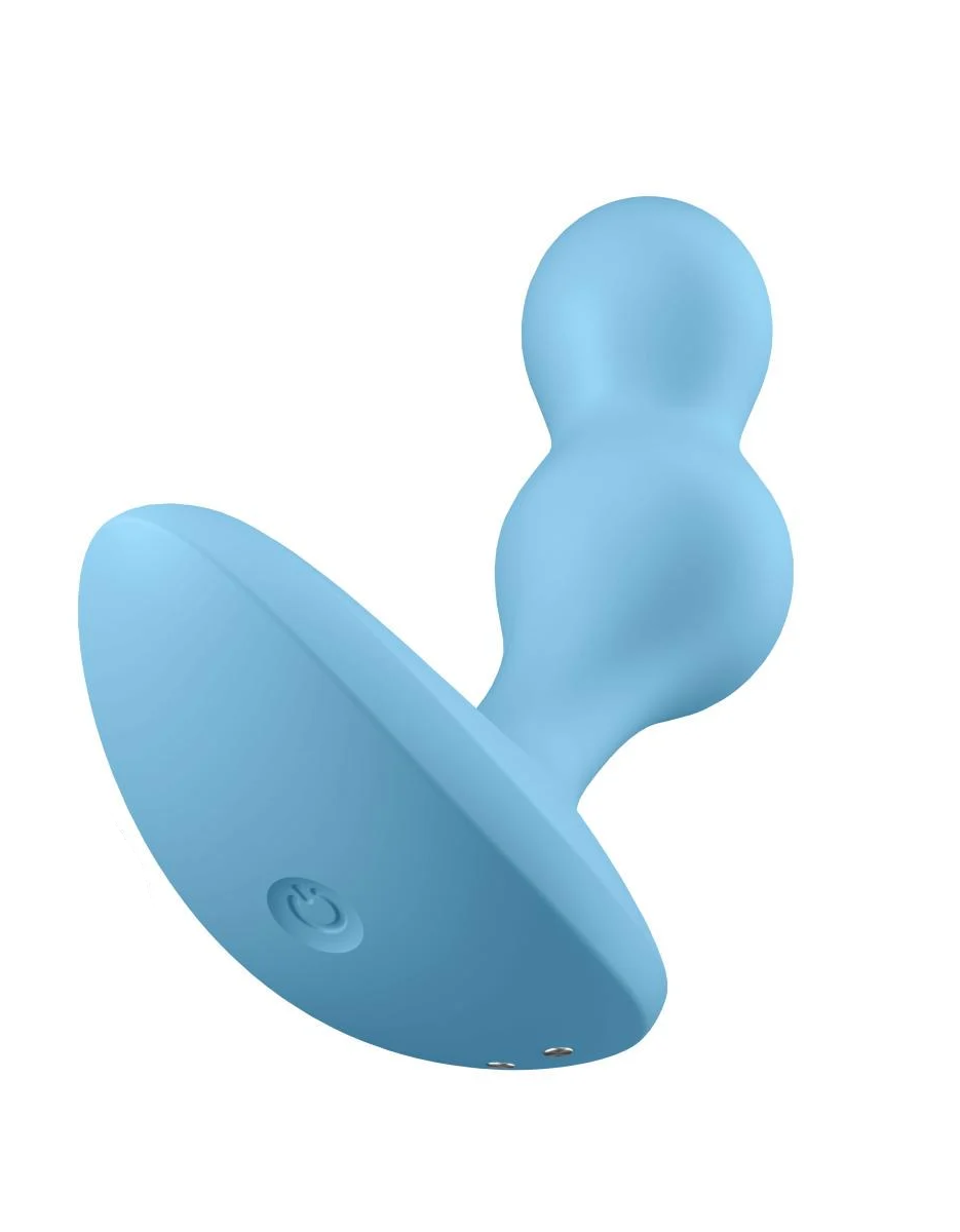 Анальный вибратор с подключением к Satisfyer Deep Diver Голубой (ST20500)