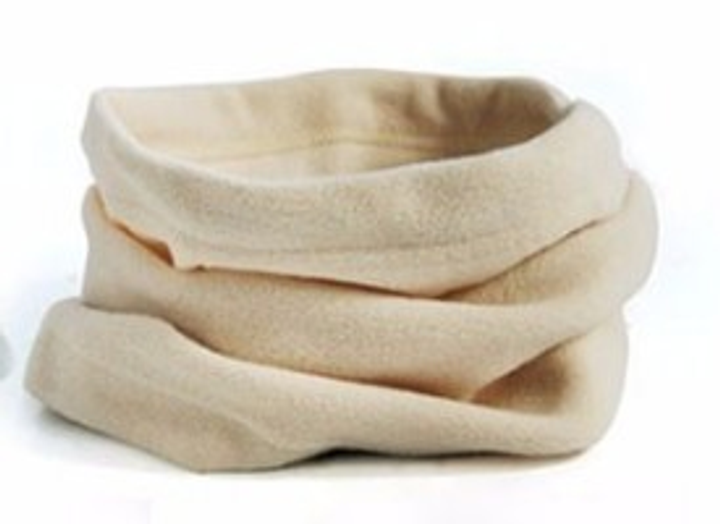 Горловик-шапка флисовый на лицо/шею/горло на завязке One Size Бежевый (467455126-2)