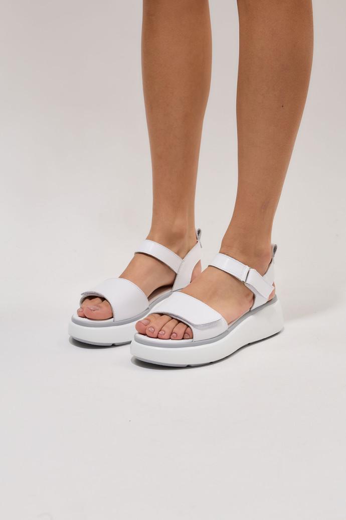 Босоніжки жіночі ALLSY шкіряні р. 37 Білий (195205) - фото 3 Босоніжки жіночі ALLSY шкіряні р. 37 Білий (195205) - фото 3