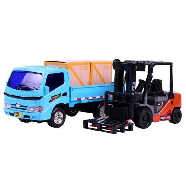 Набор игрушечных машинок Jia Yu Toy Грузовик и погрузчик (58759)