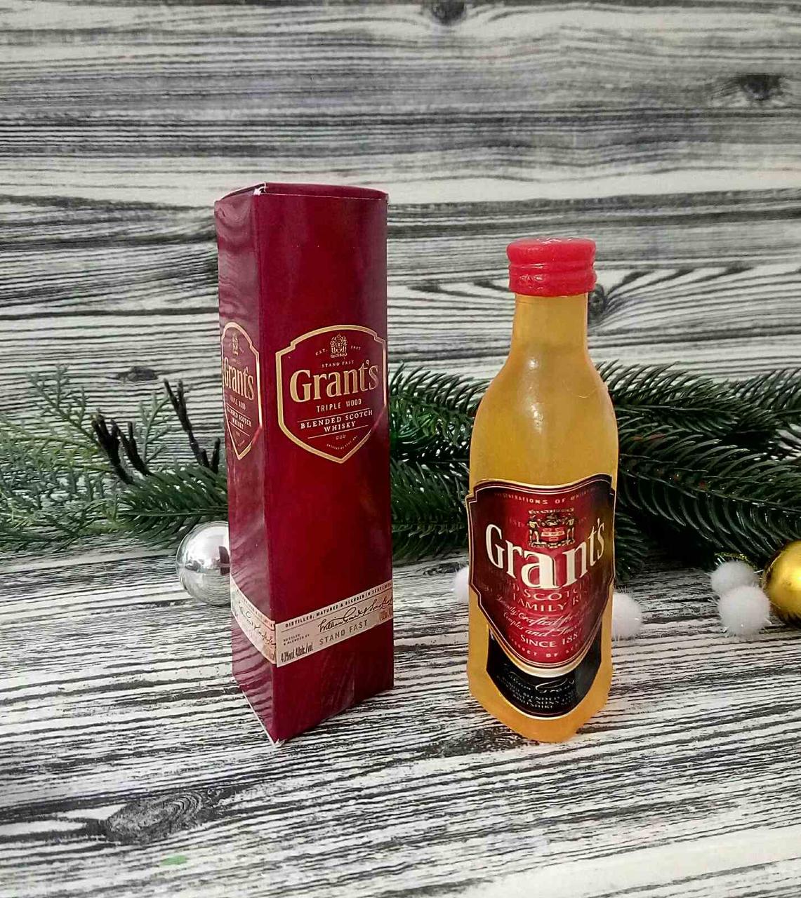 Мыло ручной работы виски Грантс в коробке 110 г (MS-00625)