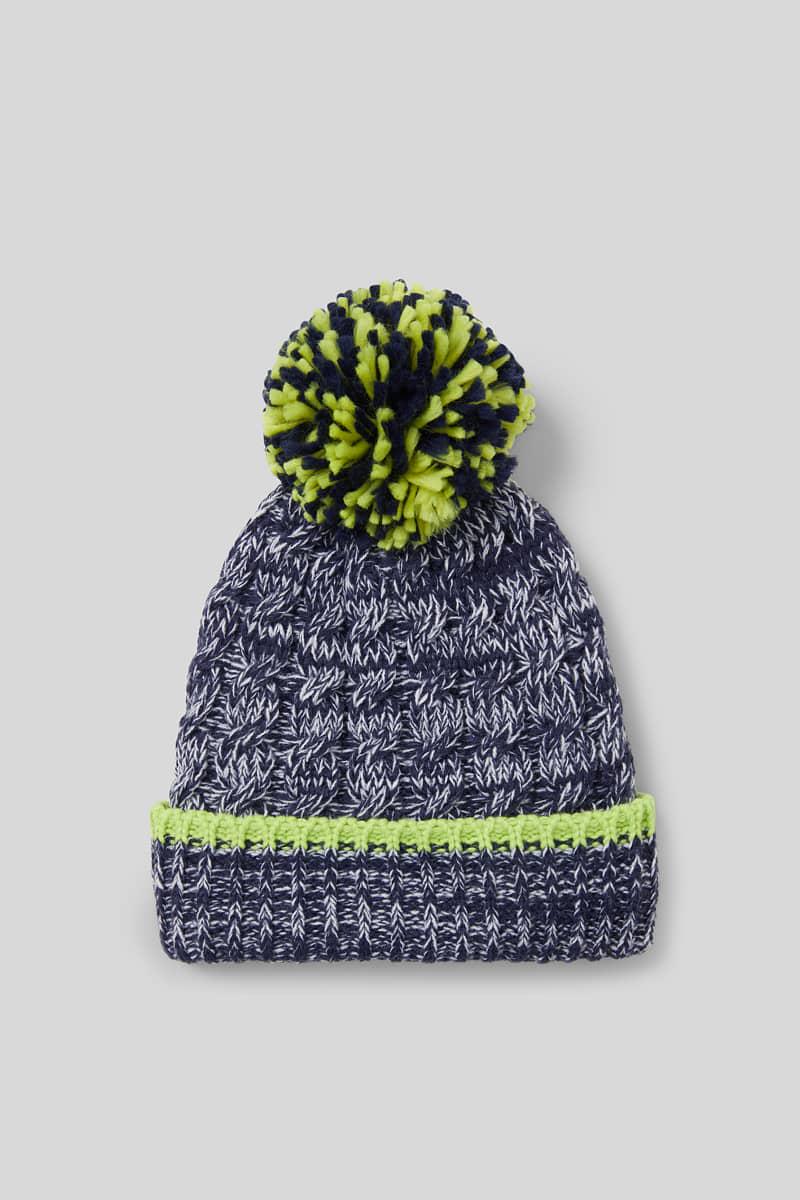 Шапка C&A Меланж 98-104 см р. 51 Синій (2110903)