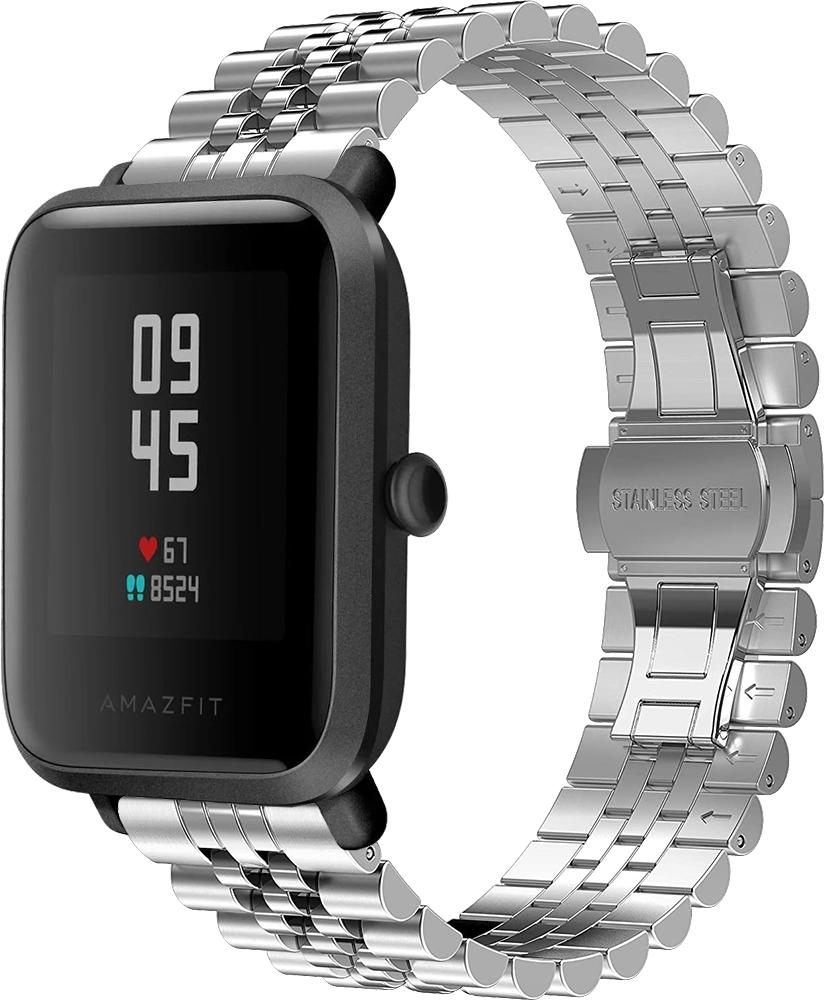 Браслет металлический Stech для Amazfit Bip Silver (26970-59)