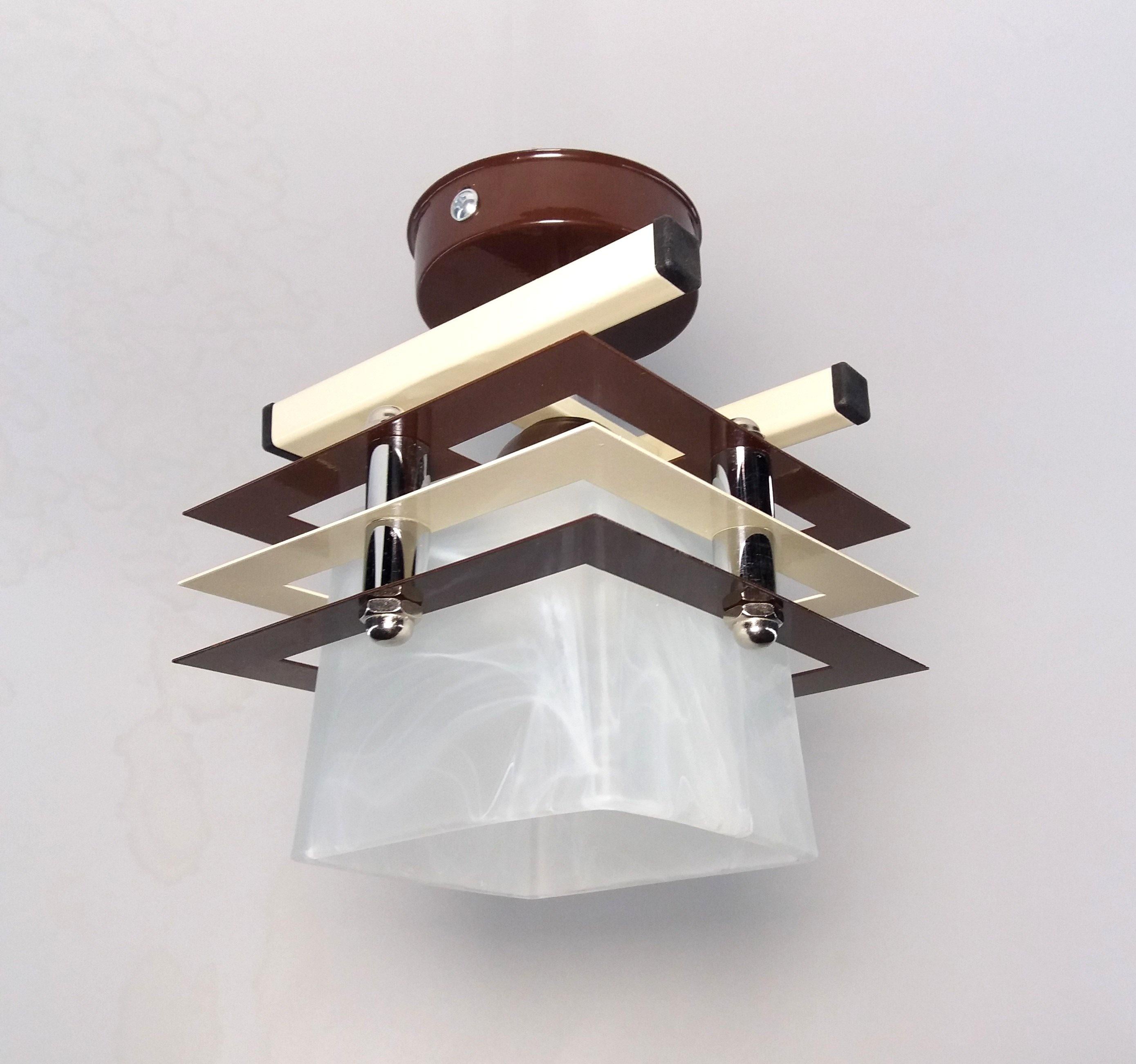 Люстра металлическая потолочная Сицилия 1 Коричневый