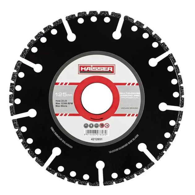 Диск алмазний Haisser Multipurpose Professional 125х1,2х3х22,23 (4212651)