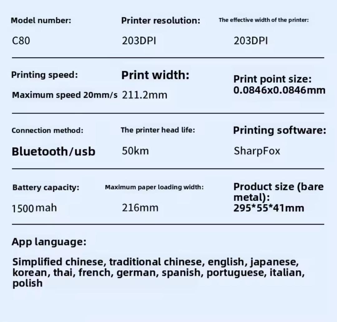 Термопринтер беспроводной портативный А4 - фото 10 Термопринтер беспроводной портативный А4 - фото 10