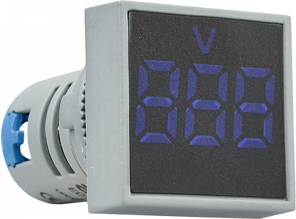 Вольтметр цифровой АСКО-УКРЕМ ED16-22FVD 30-500V AC квадратный Синий (A0190010036)