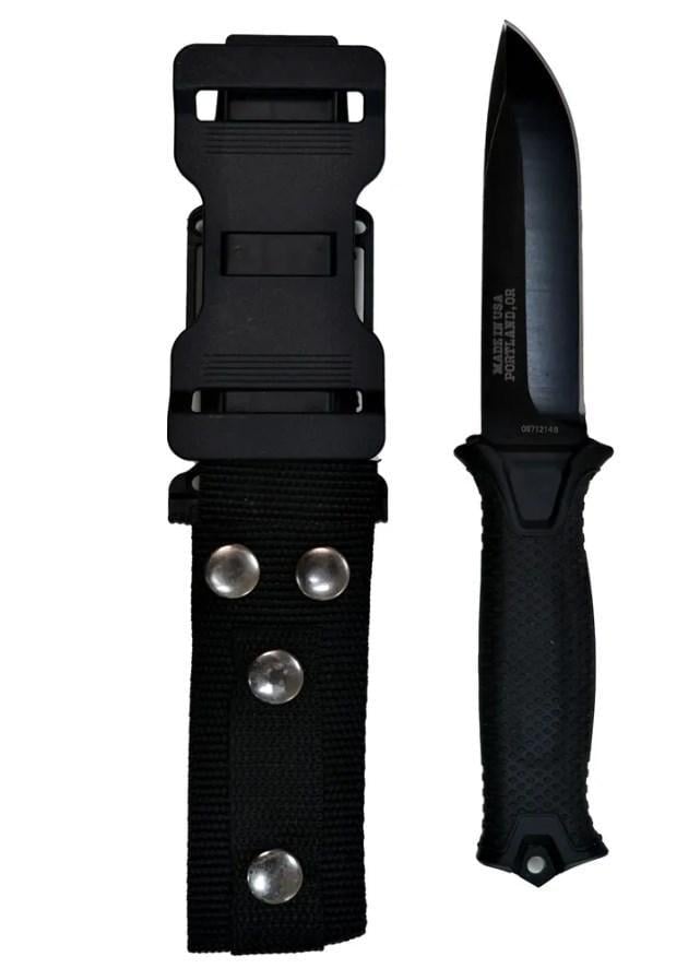 Нож охотничий с серрейтером 245 мм Черный (788/1)