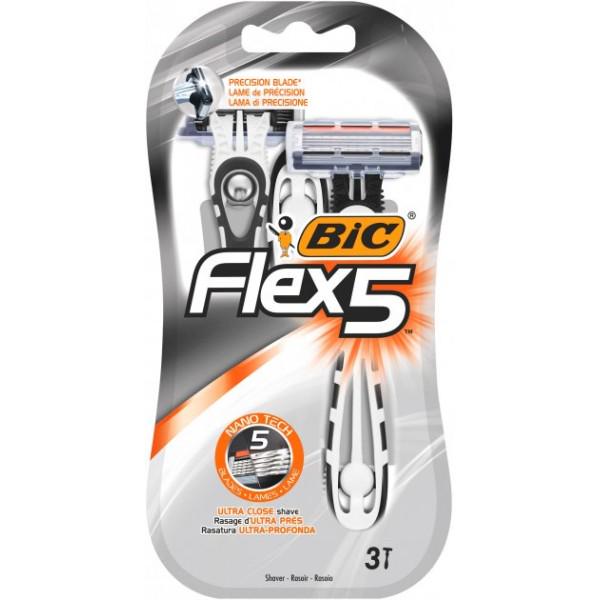 Станки для бритья одноразовые BIC Flex 5 Dispo 3 шт.