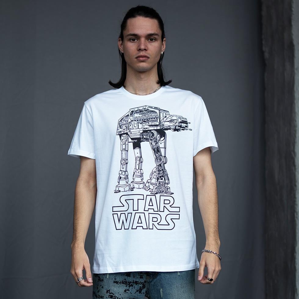 Футболка унисекс Star Wars AT AT XL Белый (00000002214)
