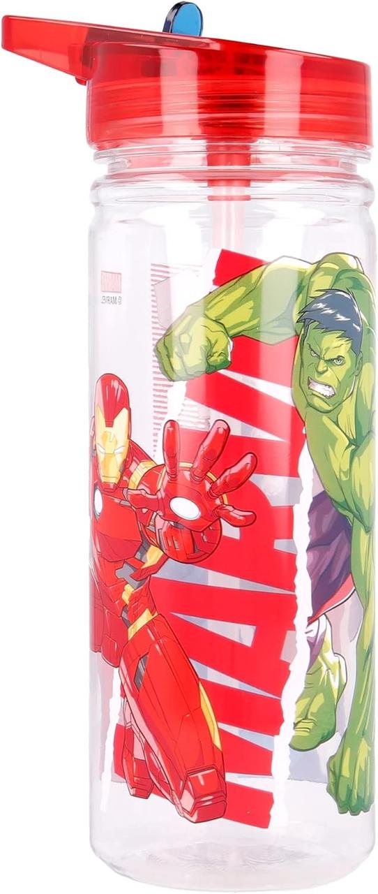 Детская бутылка для воды STOR Avengers крышка с защитой от проливания пластиковая 580 мл 20,5x7х7 см (2528176991)