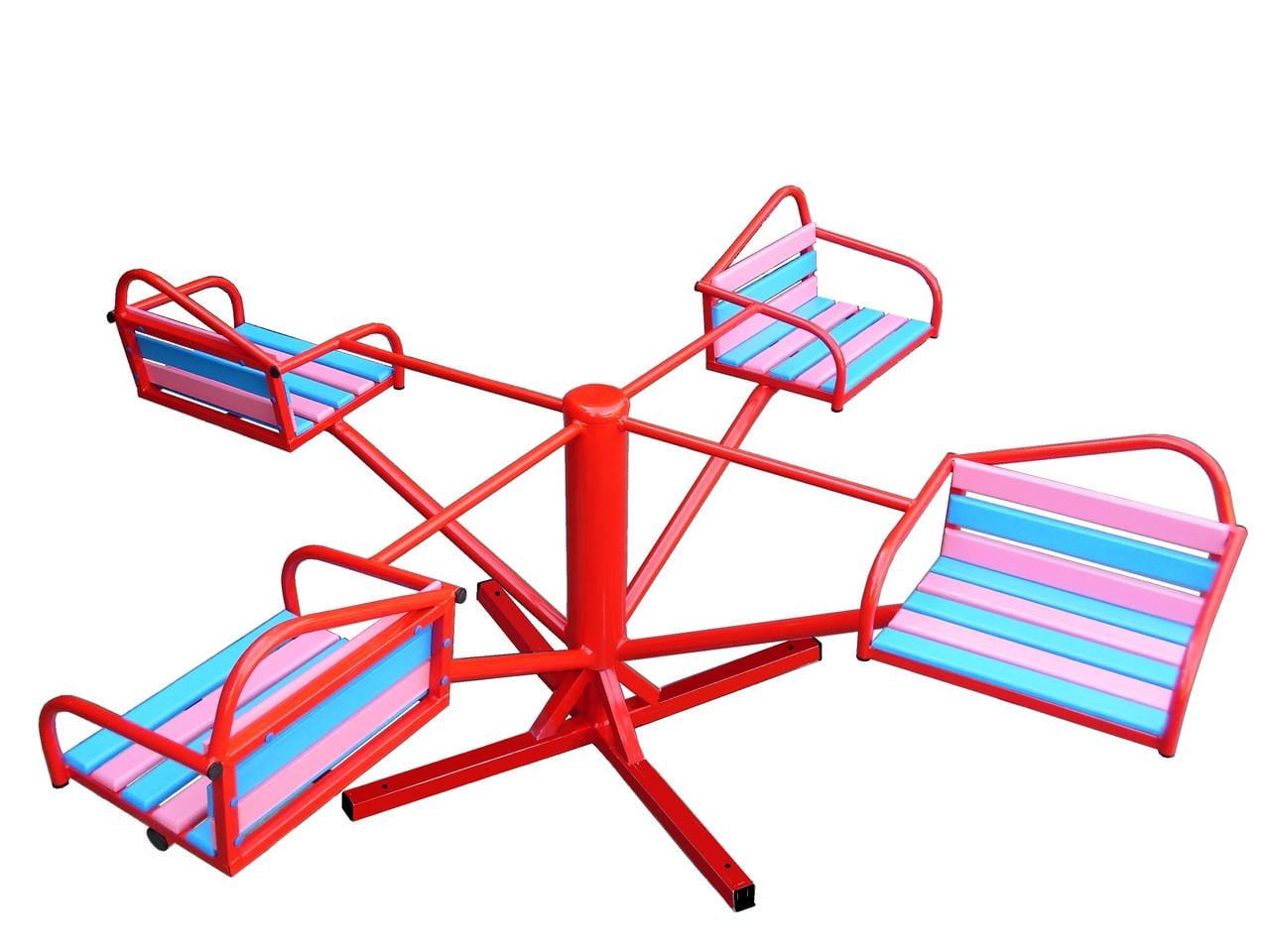 Карусель дитяча 4-місна Червоний (602/кр)