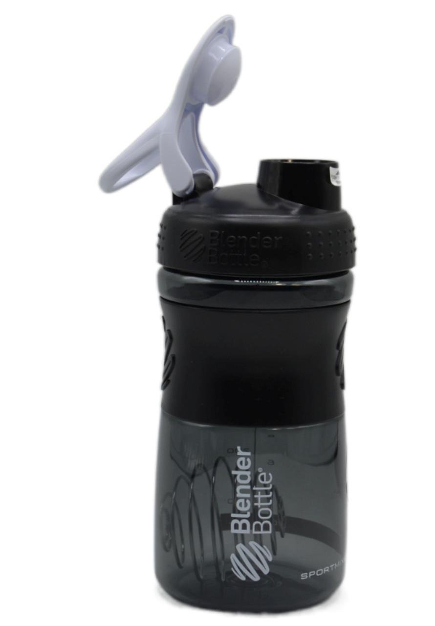 Шейкер спортивный Blender Bottle SportMixer 20 oz 590 ml Black/White - фото 3