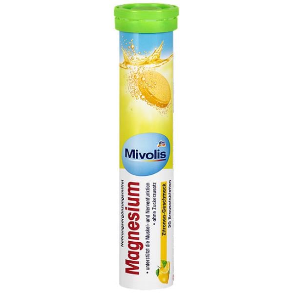 Минералы водорастворимые Mivolis Magnesium в таблетках шипучие 20 шт Лимонный (124-125-Маг-ММ-20)