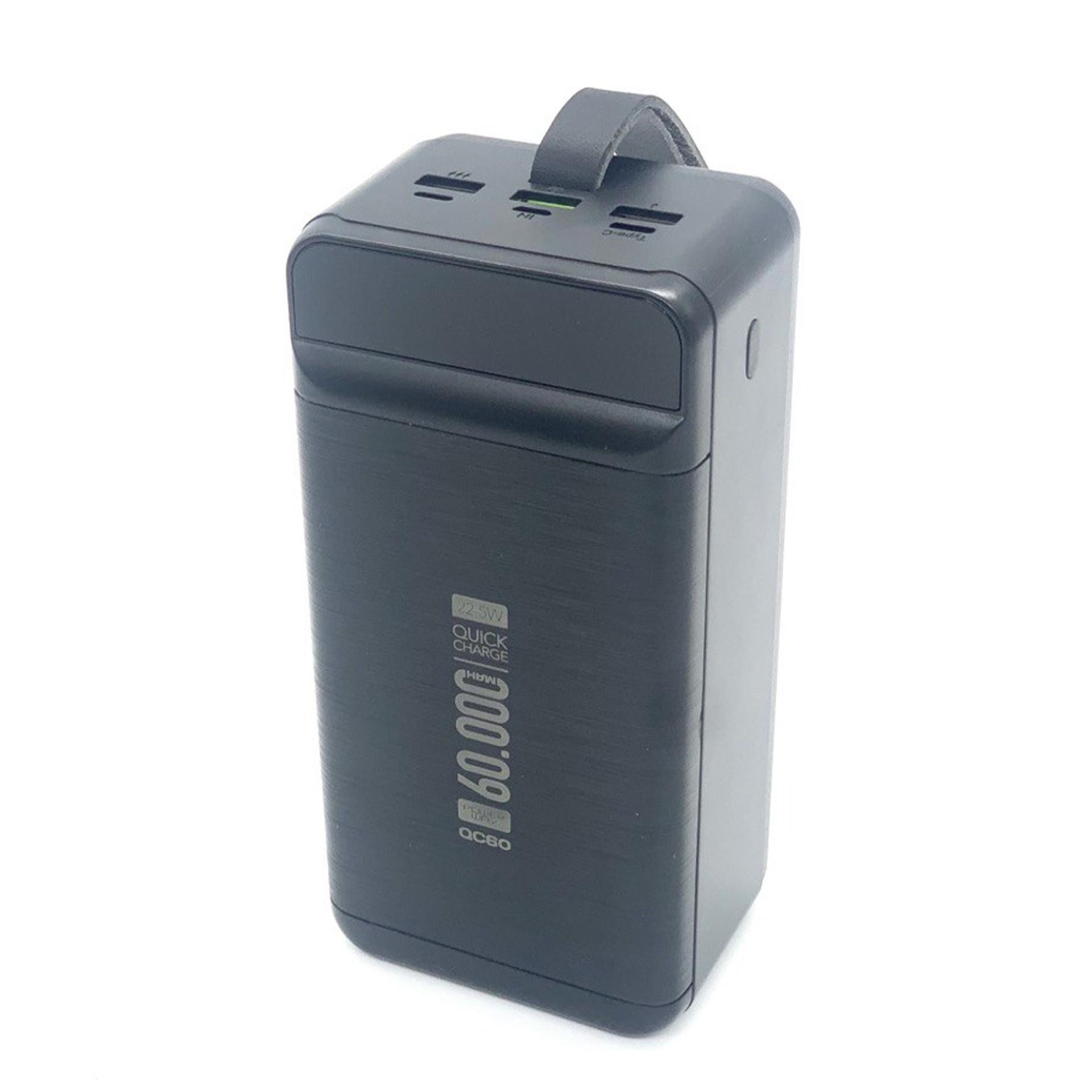 Повербанк QC60 60000 mAh TypeC Lightning MicroUSB