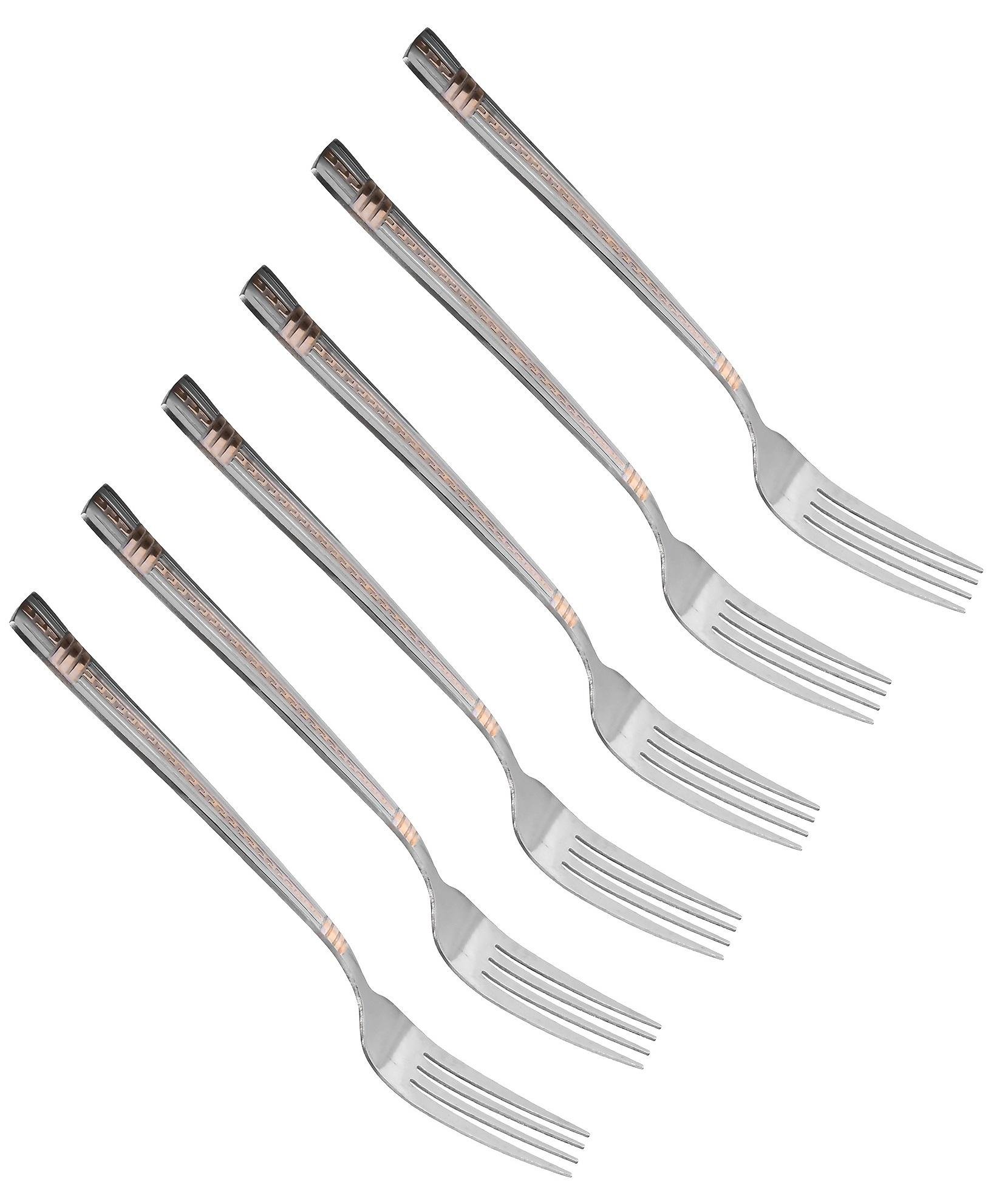 Набор столовых вилок Stenson из нержавеющей стали 6 шт. Egypt Gold (30490)