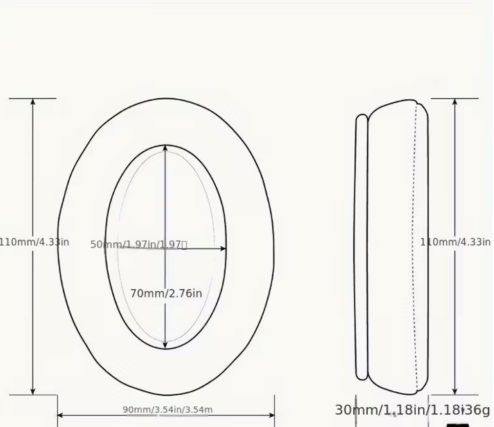 Амбушюры тканевые с эффектом памяти Audio-Technica ATH M20x/M30/M30x/M40x/M50/M50x/M50xBT/SX1 Серый (30154116) - фото 4 Амбушюры тканевые с эффектом памяти Audio-Technica ATH M20x/M30/M30x/M40x/M50/M50x/M50xBT/SX1 Серый (30154116) - фото 4