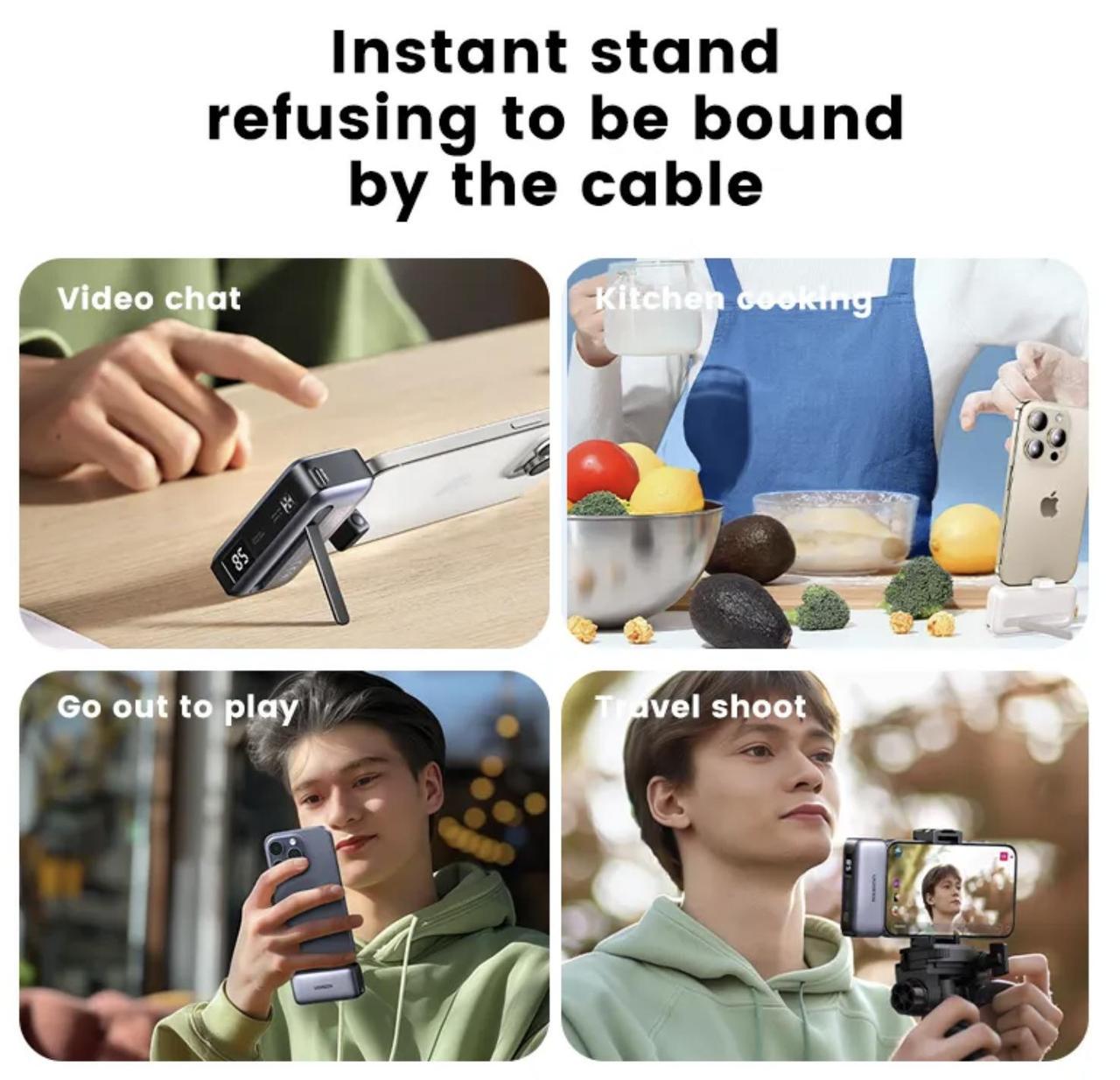 Повербанк UGREEN Nano 5000 mAh Pink (2390696101) - фото 3 Повербанк UGREEN Nano 5000 mAh Pink (2390696101) - фото 3