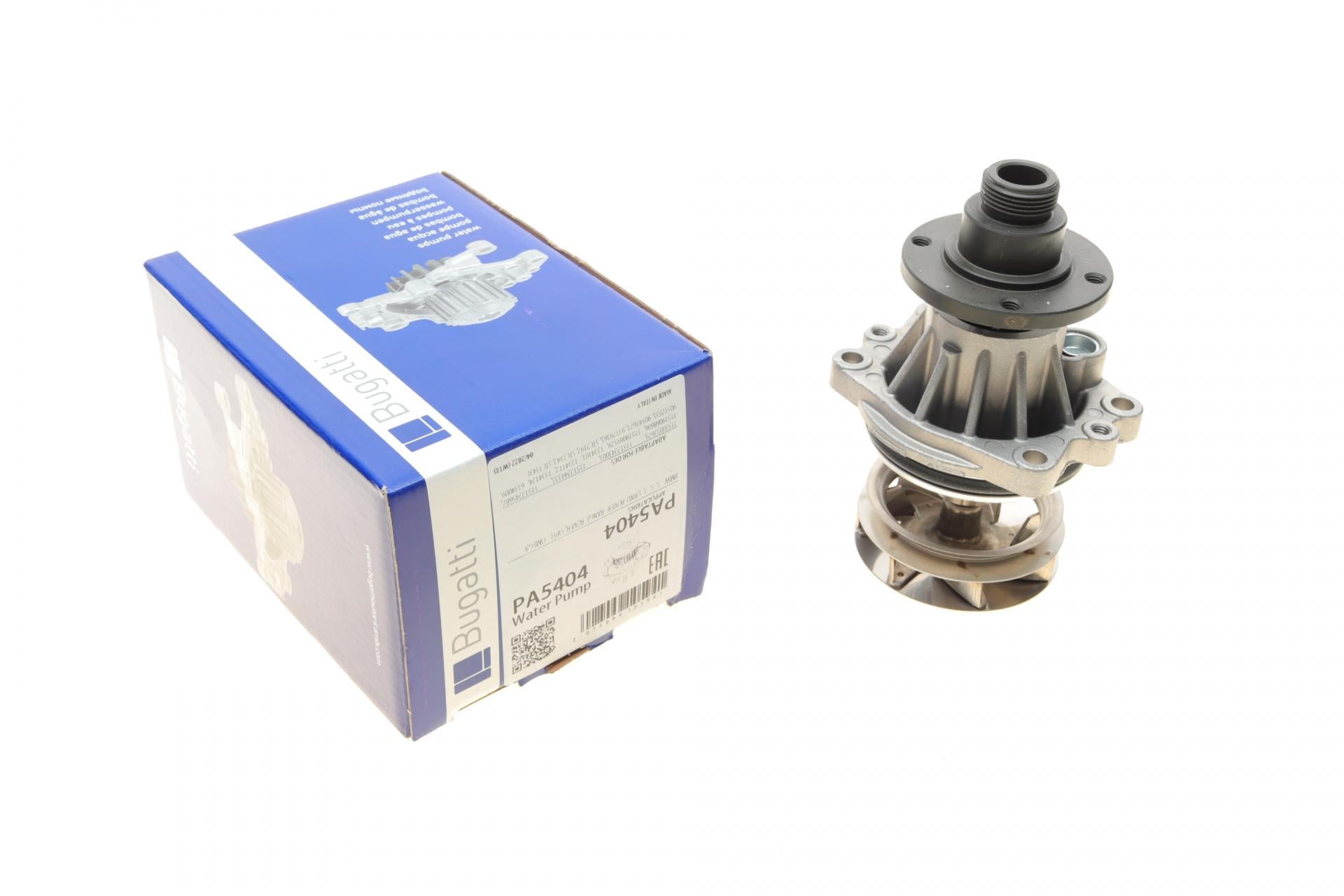 Водяна помпа Bugatti BMW 3 E36/5 E39 2.5tds 91-04 M51/Opel Omega B 2.5TD 94-01 (PA5404)