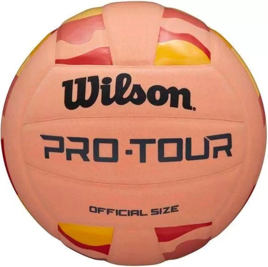 Волейбольный мяч Wilson PRO TOUR VB STRIPE р. 5 Красно-оранжевый (WV2000501IBOF)