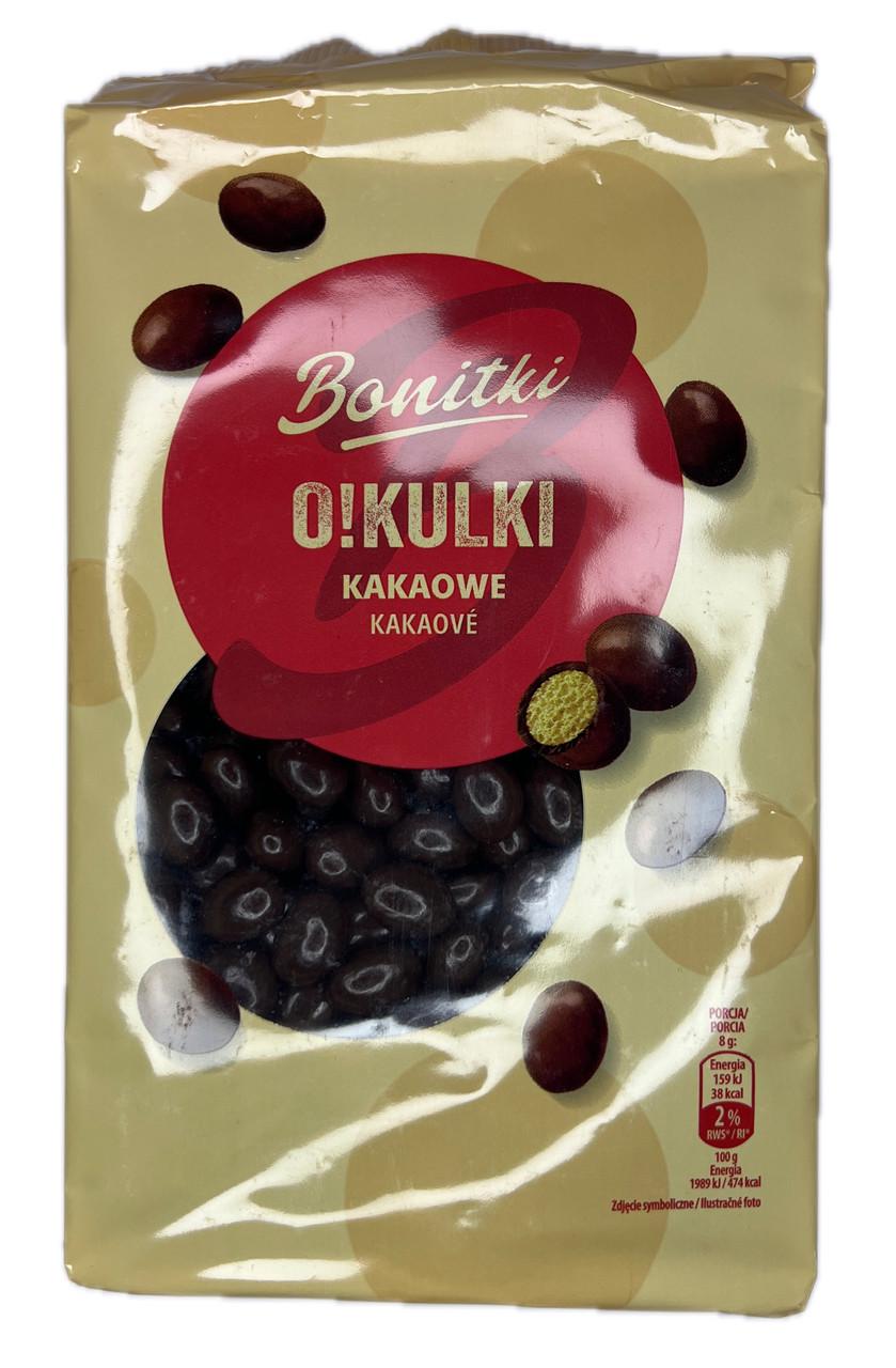 Печенье драже Bonitki OKulki темный шоколад 260 г