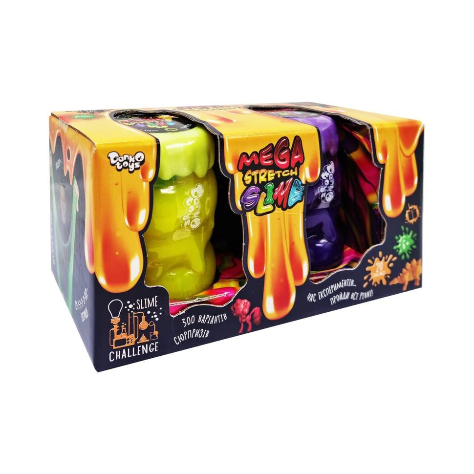 Вяжущая масса Danko Toys Mega Stretch Slime от 5 лет 575 г Разноцветный (TL-159-L-61-2)