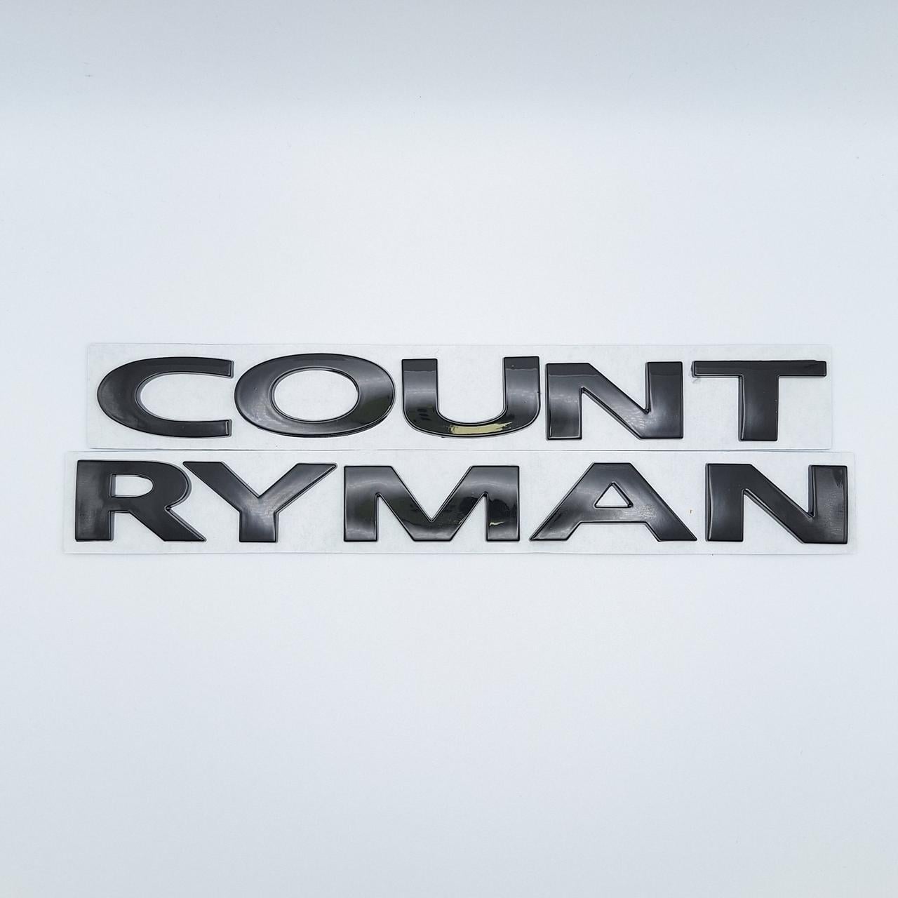 Эмблема надпись Countryman Mini ABS 99х2,3 см Черный глянцевый (2626327388)