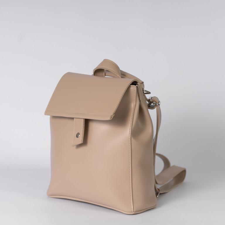 Рюкзак женский Next Level Bags из экокожи 27х11х30 Бежевый (01-3721)