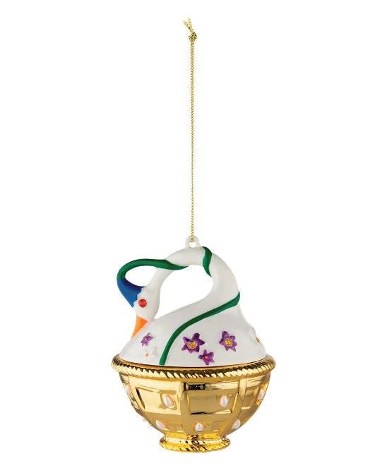 Іграшка ялинкова Alessi Cigno di Primavera 7,8х7,4х10,5 см (MJ1610)