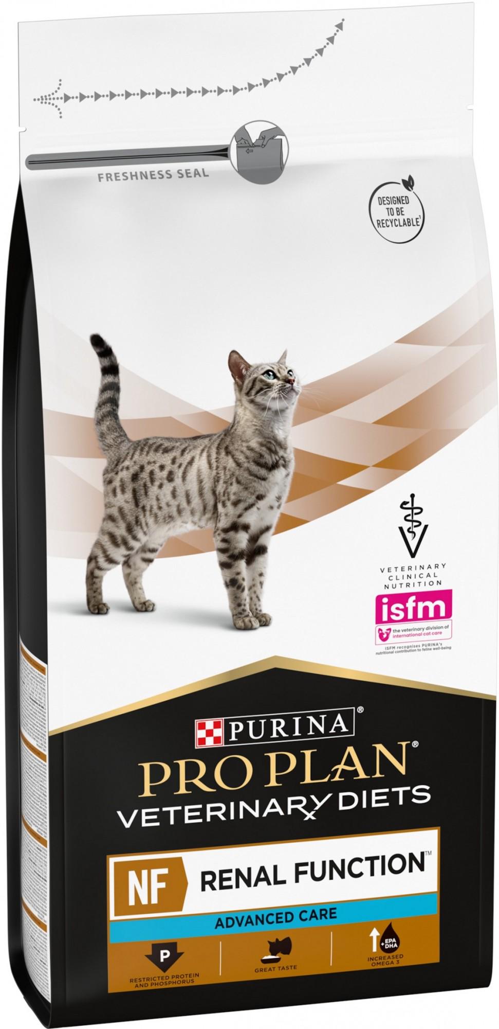 Сухой корм для котов Purina Pro Plan Veterinary Diets NF Renal патологии почек 1,5 кг (7613287886347) - фото 3