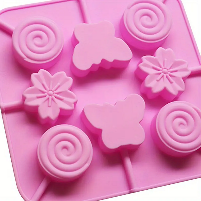 Форма силиконовая с 8 отверстиями для сладостей Розовый (SAM-19182) - фото 5 Форма силиконовая с 8 отверстиями для сладостей Розовый (SAM-19182) - фото 5