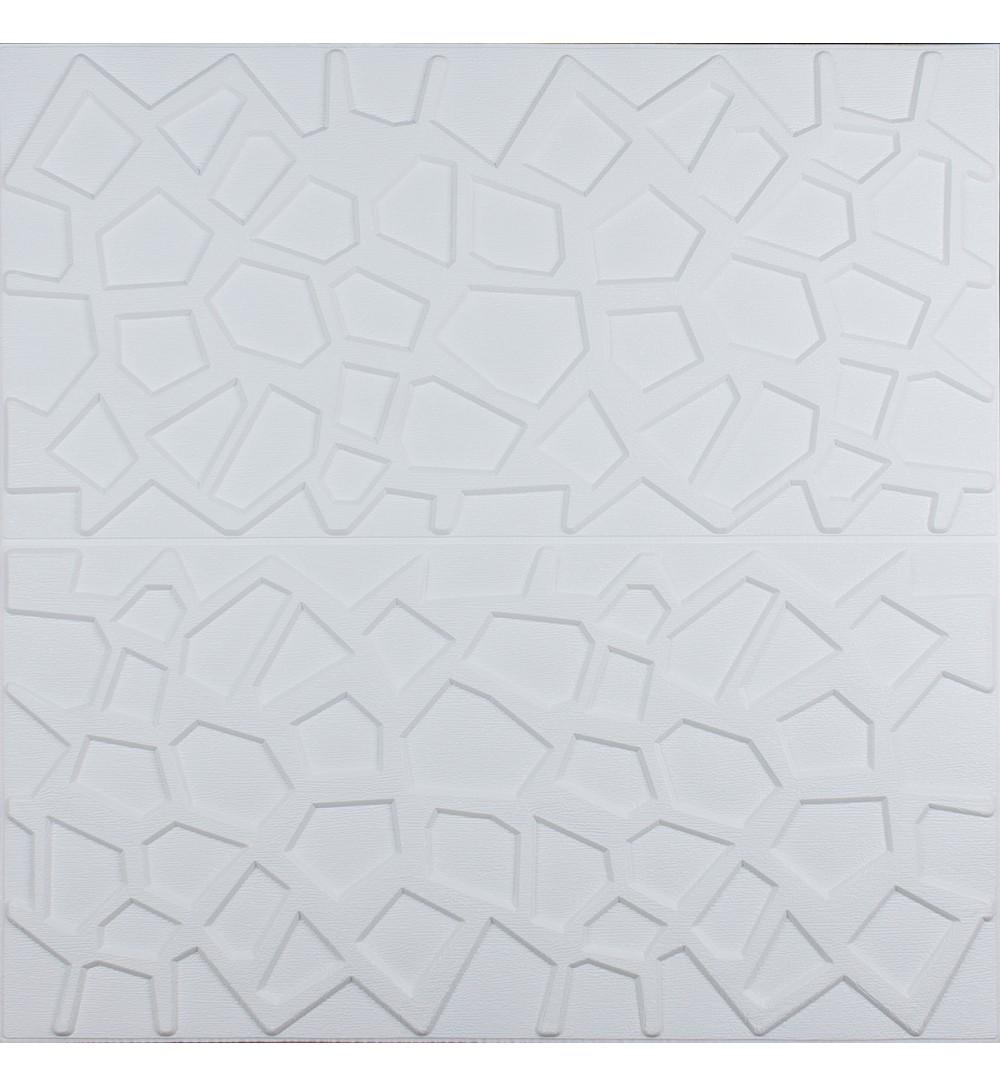 3D-панель самоклеющаяся Паутинка 700x700x8 мм Белый