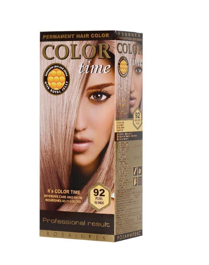Краска для волос Color Time 92 Жемчужно-русый Краска для волос Color Time 92 Жемчужно-русый