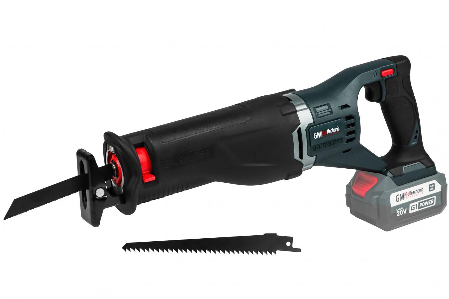 Пила шабельна акумуляторна безщіткова Gut Mechanic 20V каркас (RS03000)