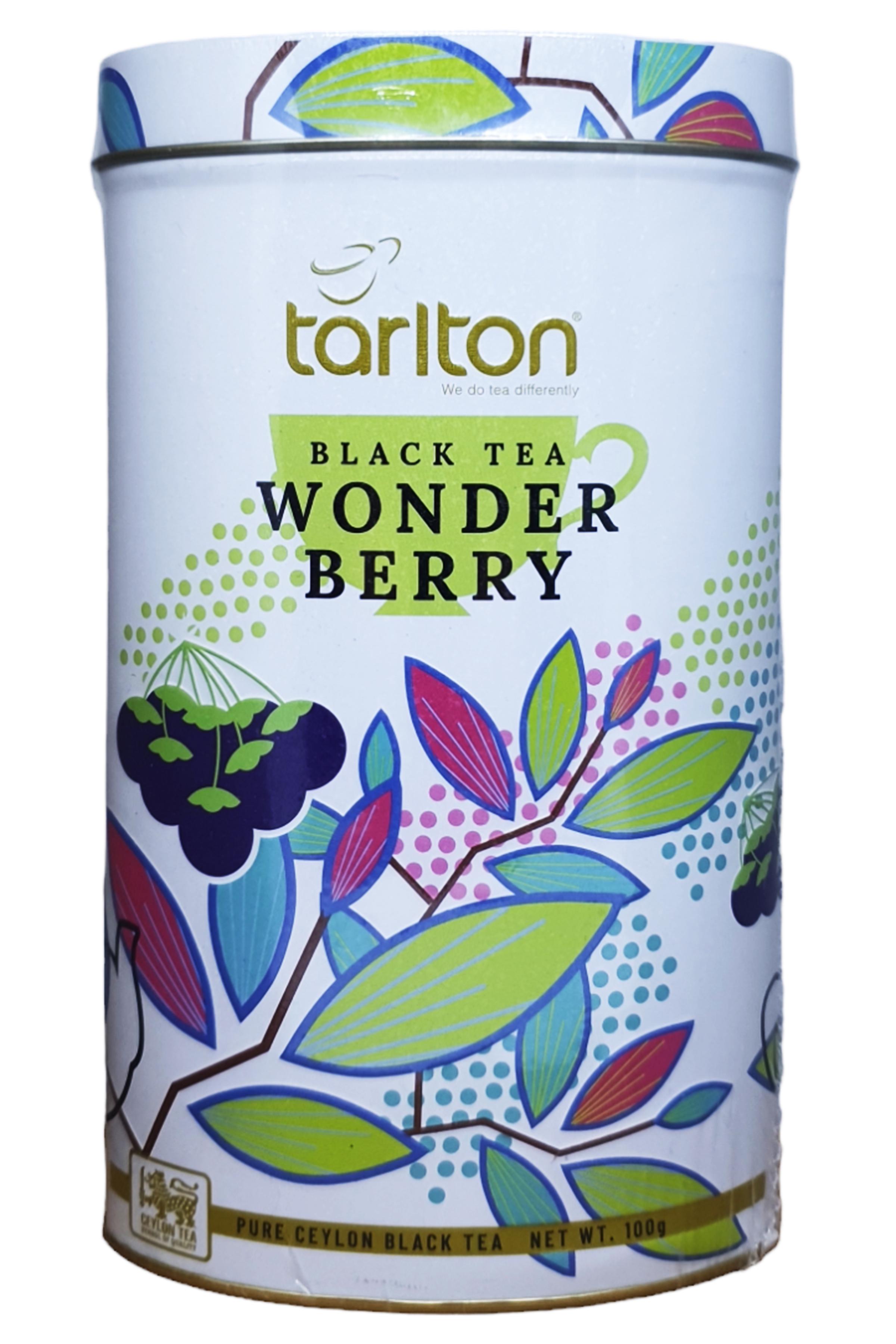 Чай Tarlton Волшебные черный OP1 Ягоды в металлической банке 100 г (58843)