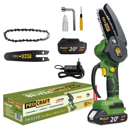 Пила аккумуляторная мини ProCraft PKA18B и АКБ/зарядное/масло - фото 2 Пила аккумуляторная мини ProCraft PKA18B и АКБ/зарядное/масло - фото 2