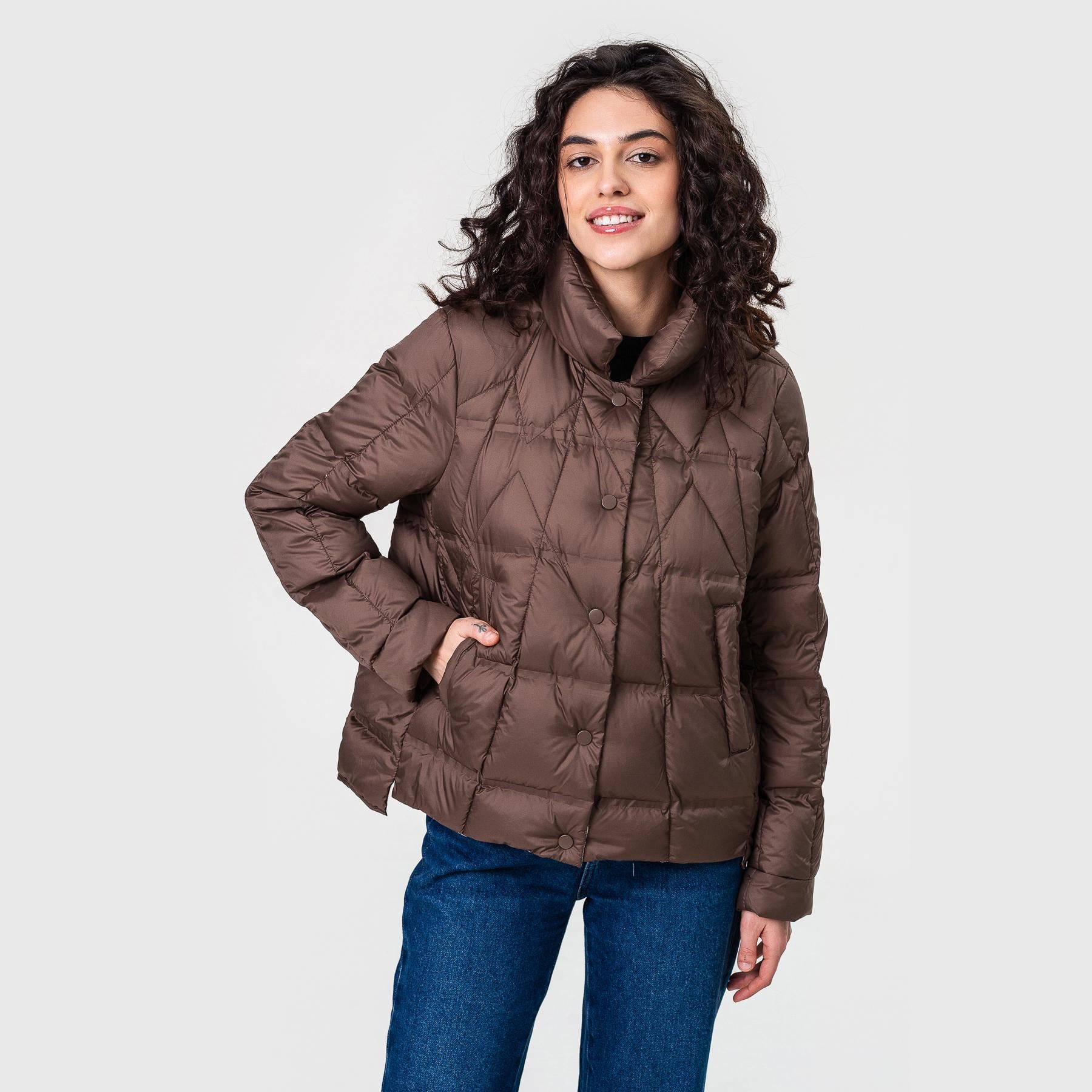 Куртка легкая пуховая Viva-Wear M Шоколадный (88285) Куртка легкая пуховая Viva-Wear M Шоколадный (88285)