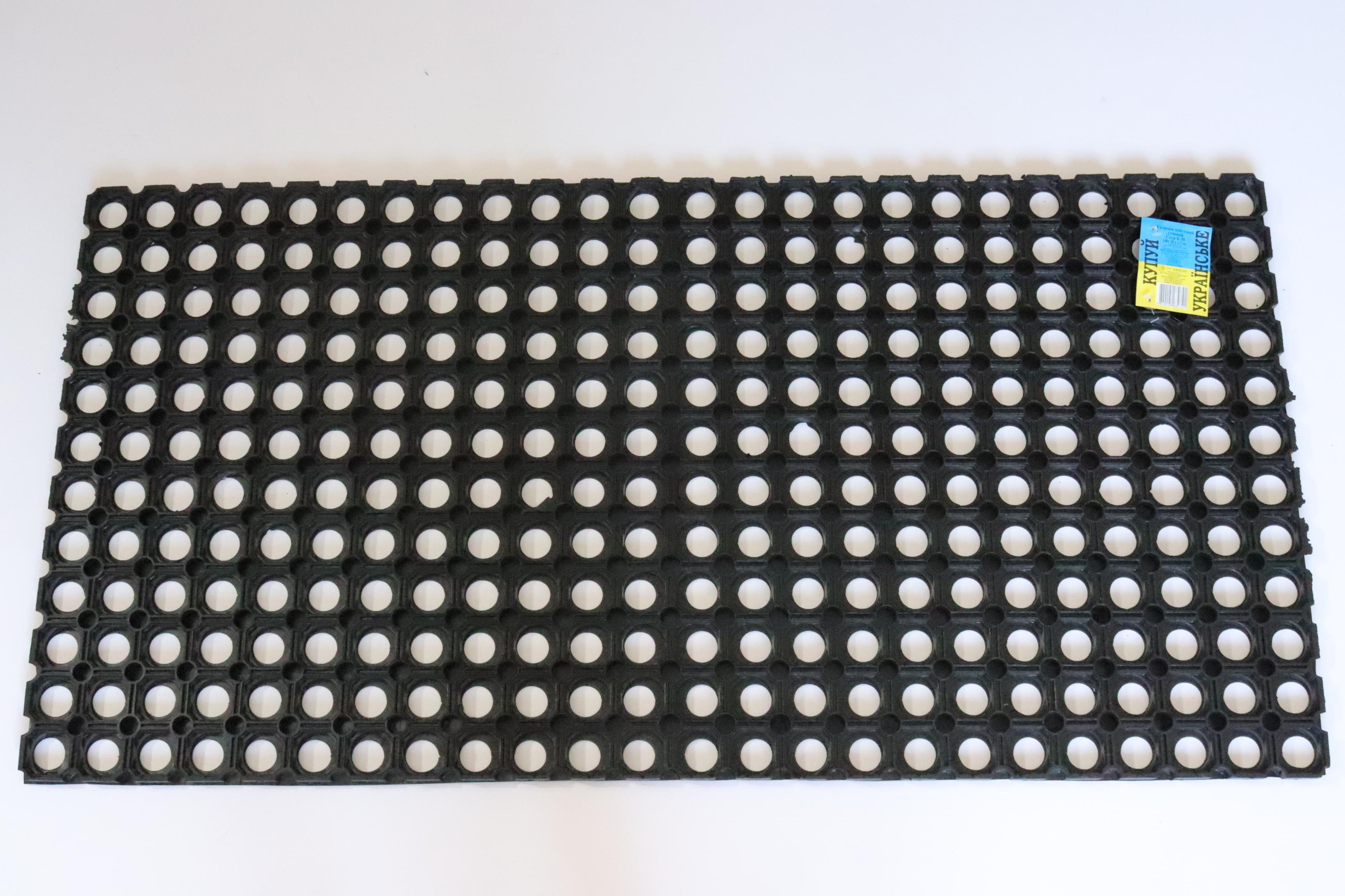 Килимок вхідний Соти гумовий 50x100 см (к-38) - фото 5