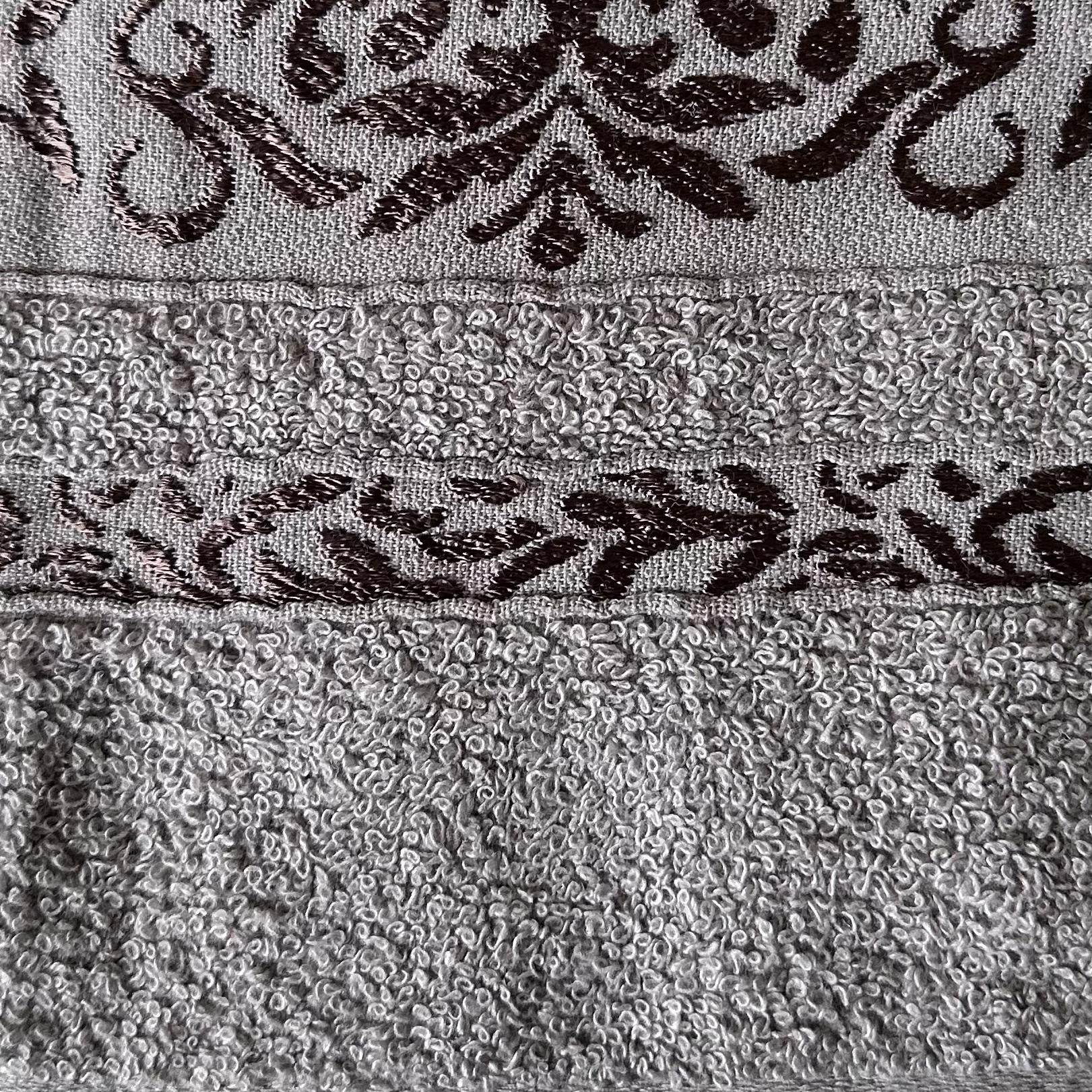 Рушник махровий Malloory Home 70x140 см Сірий (68-15-180-3) - фото 3 Рушник махровий Malloory Home 70x140 см Сірий (68-15-180-3) - фото 3