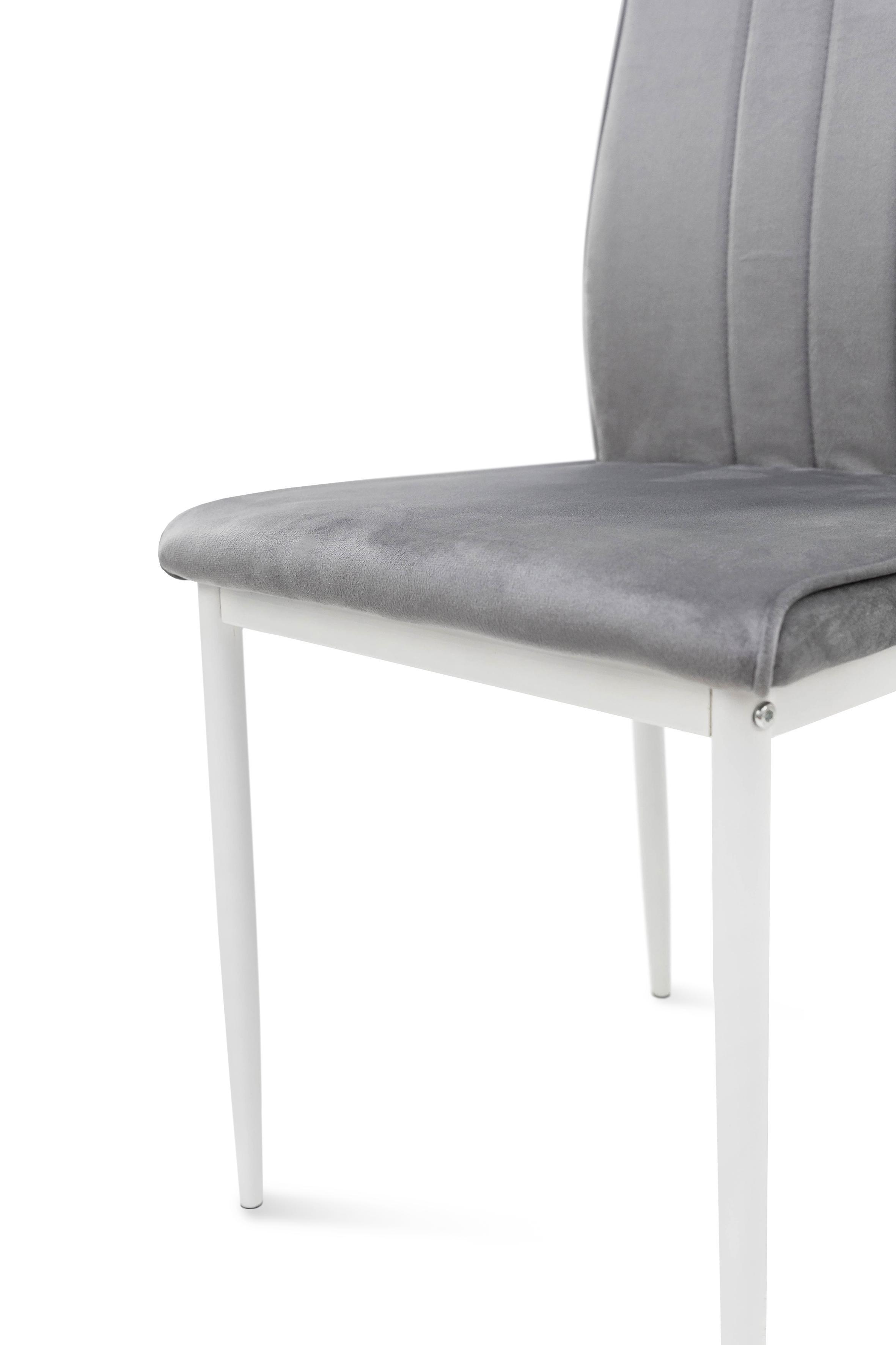 Стул для кухни и гостиной ГРЕЙС Рич 410х970х400 мм Белый/Серый (GAА0058024) - фото 6 Стул для кухни и гостиной ГРЕЙС Рич 410х970х400 мм Белый/Серый (GAА0058024) - фото 6