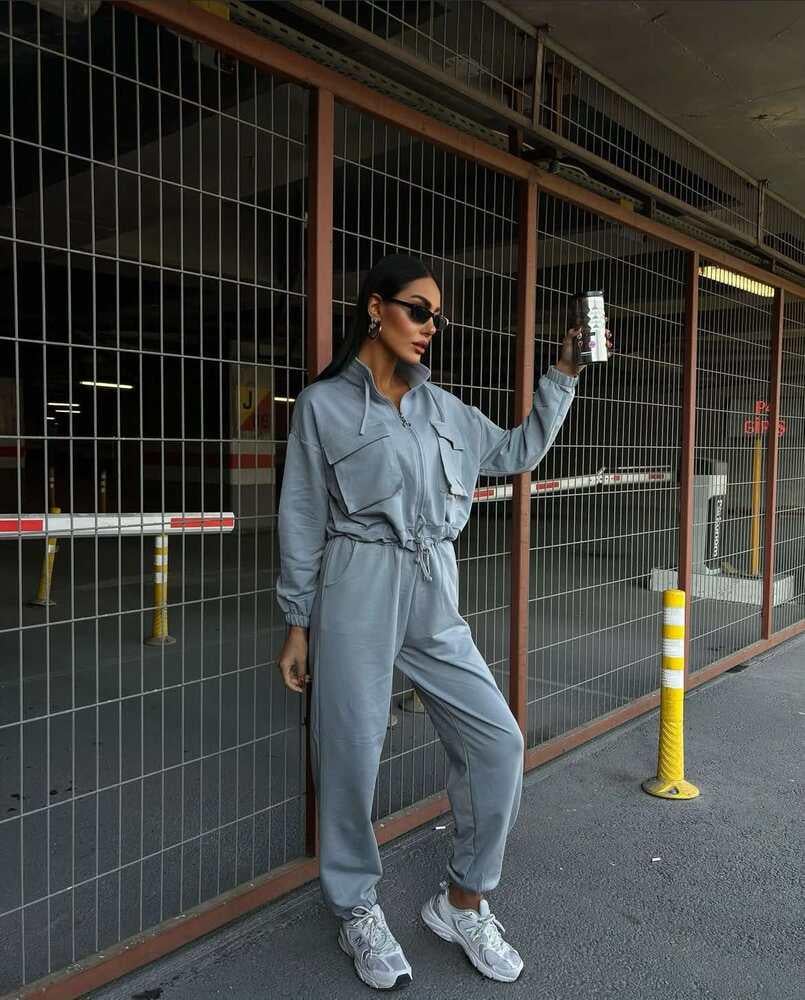 Костюм Forstime 8005x60 жіноча Сірий - фото 3 Костюм Forstime 8005x60 жіноча Сірий - фото 3