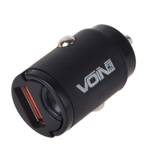 Автомобільний зарядний пристрій Voin 30W 1USB QC4,0 12/24V 4,5V/5A 5V/4,5A, 9V/3A 12V/2,5A (C30160Q)