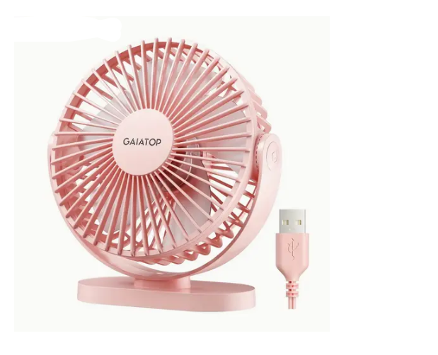 Вентилятор на ножке от USB Розовый 3 скорости (FC-1133)