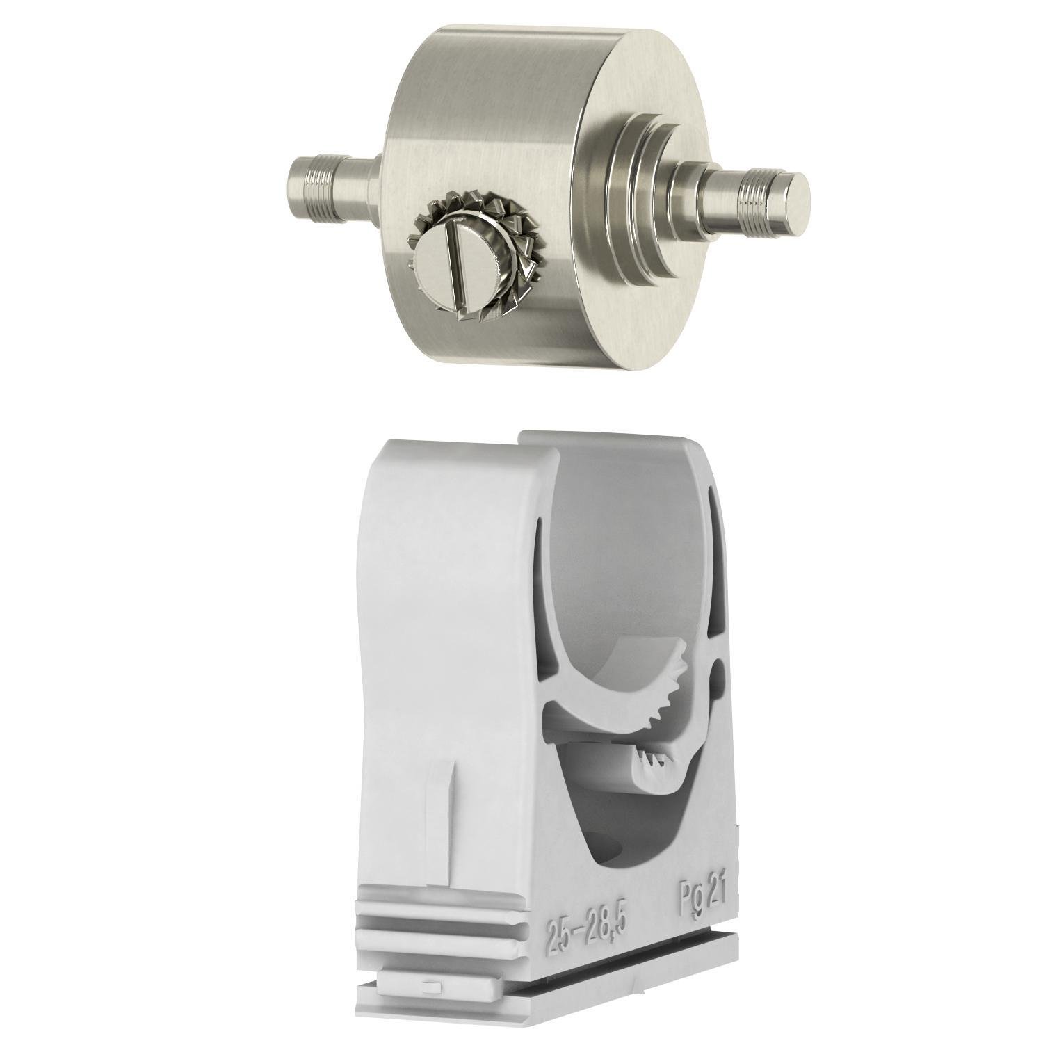 Устройство защиты коаксиальное OBO bettermann DS-SMA W/W для роз’єму SMA 10кА 130 В AC класc 1+2 розетка-розетка с клипсой М25-28 (5093277)