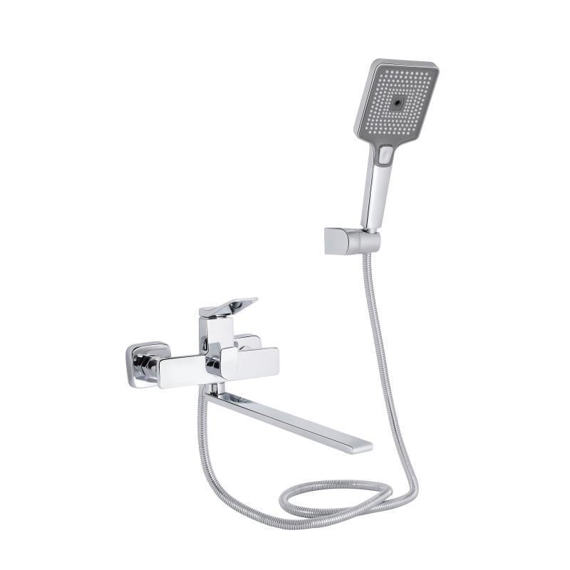 Смеситель для ванны Qtap Presto с длинным поворотным изливом QTPRE2601CRM45573 Chrome Смеситель для ванны Qtap Presto с длинным поворотным изливом QTPRE2601CRM45573 Chrome